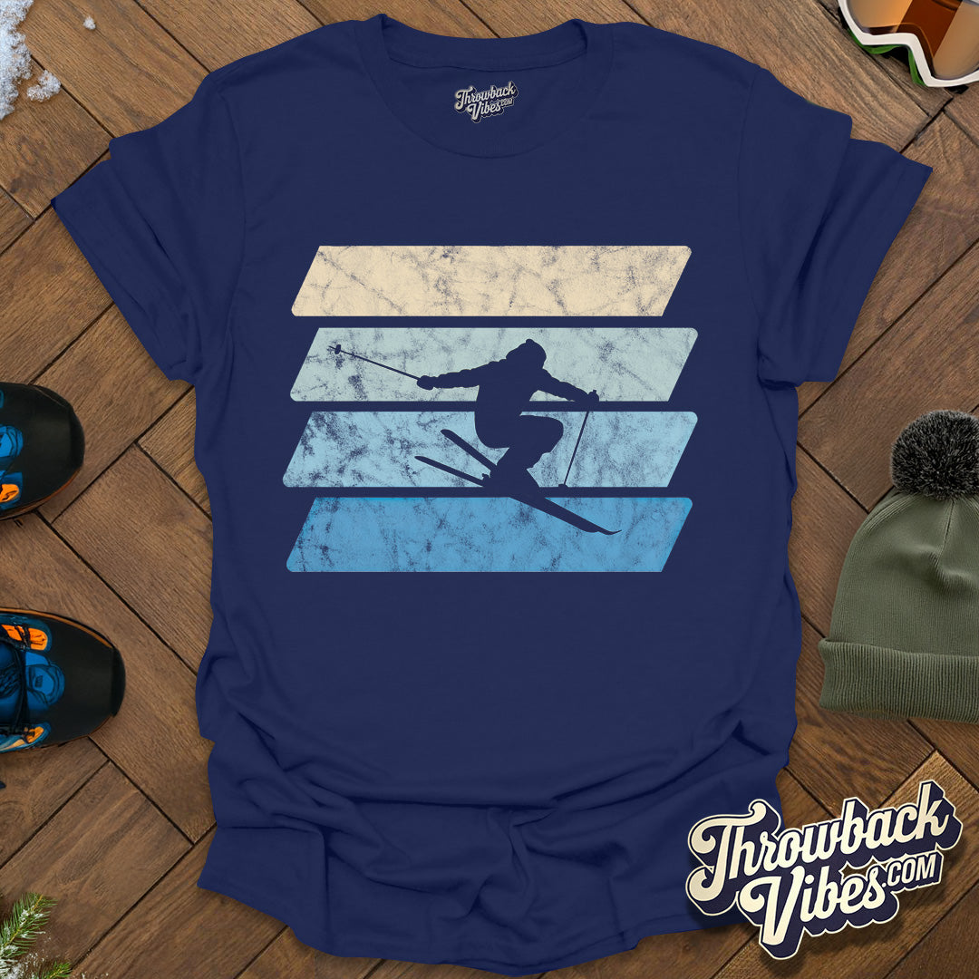 Vintage Skier T-Shirt - Throwbackvibes 