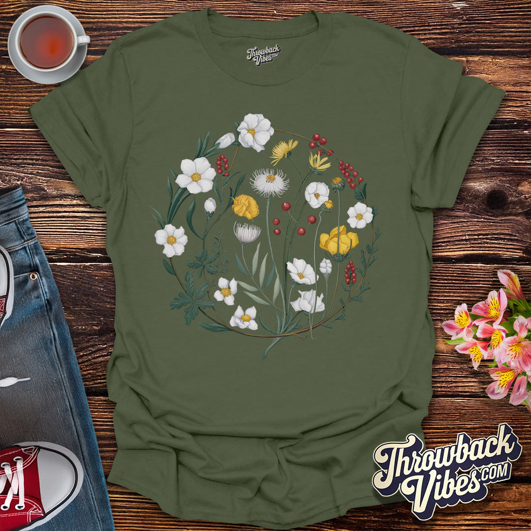 Flower Ring T-Shirt - Throwbackvibes 