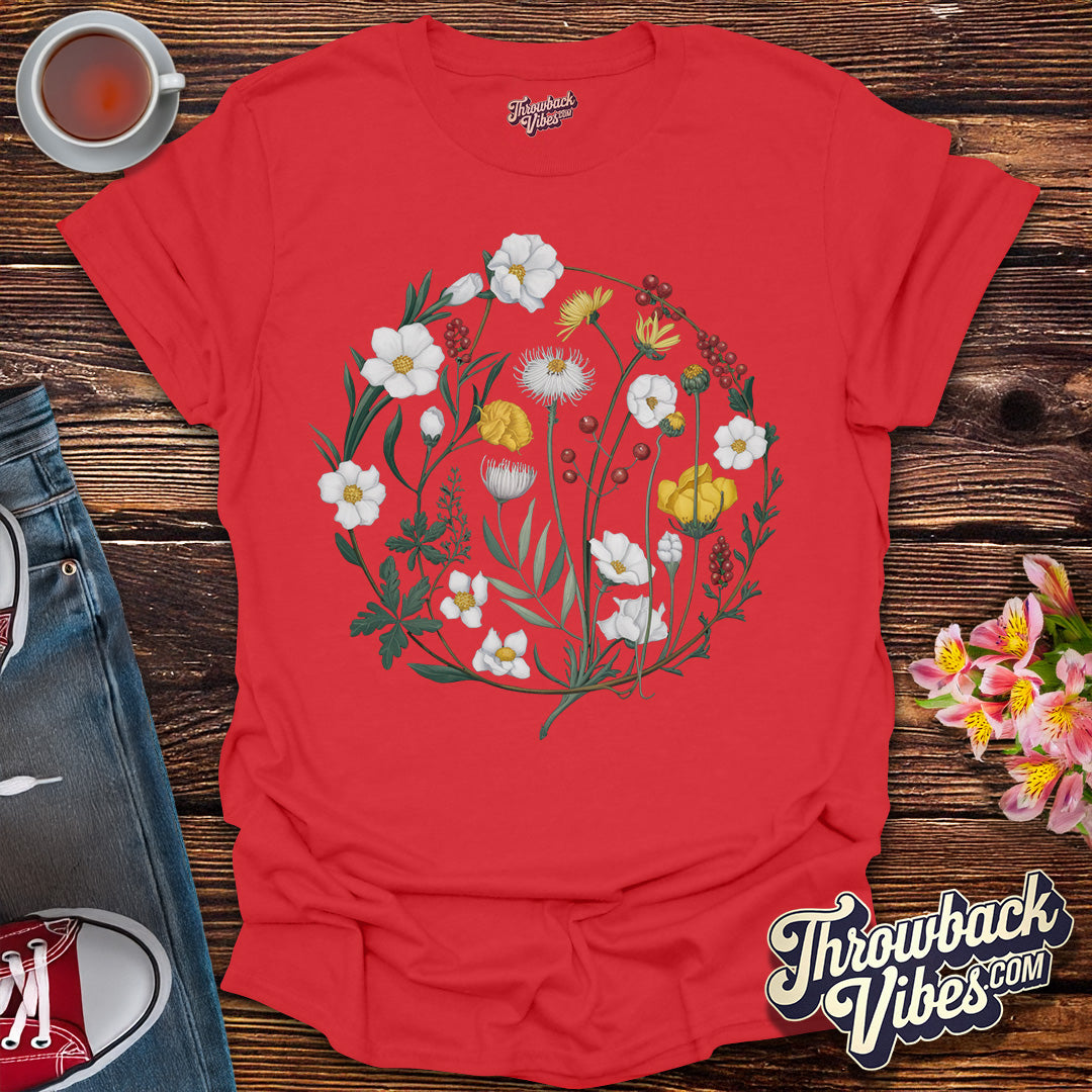 Flower Ring T-Shirt - Throwbackvibes 