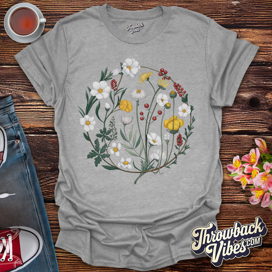 Flower Ring T-Shirt - Throwbackvibes 